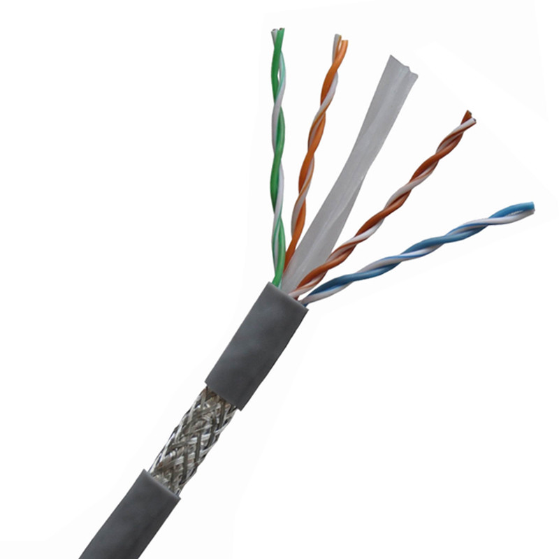 Cat3 10 Pair Copper Flat Network Cable RJ45 Male To Male