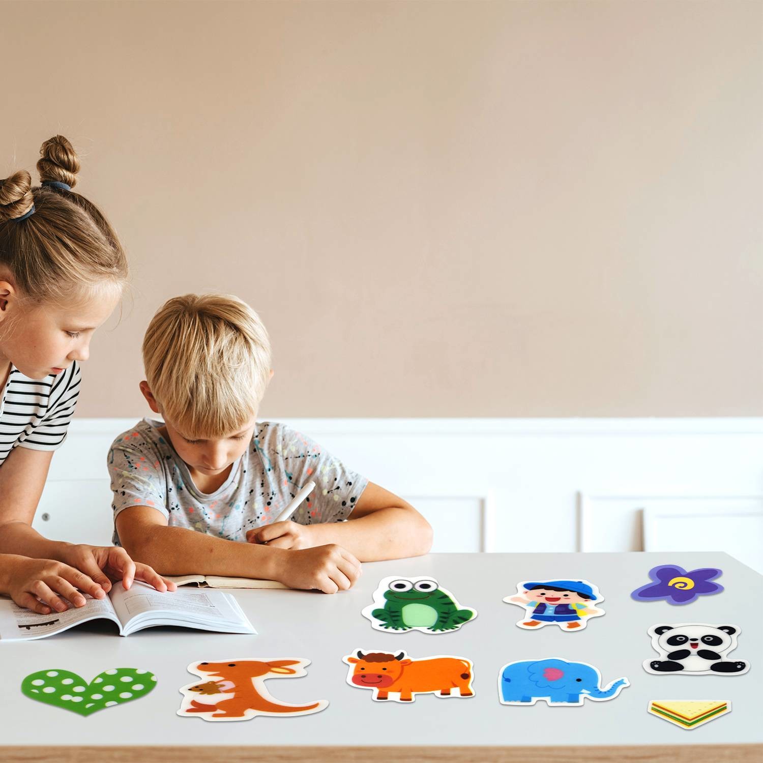 Removable Reusable Preschool Books Children Learning Toy Eco Friendly