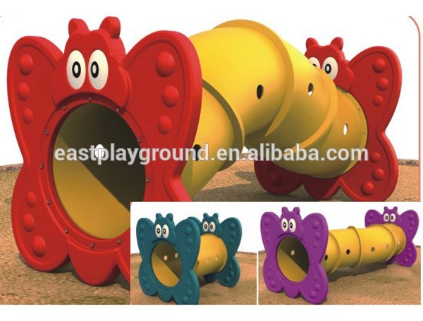 Happy Plastic Indoor Soft Play Area Train Tunnel For Children Amusement