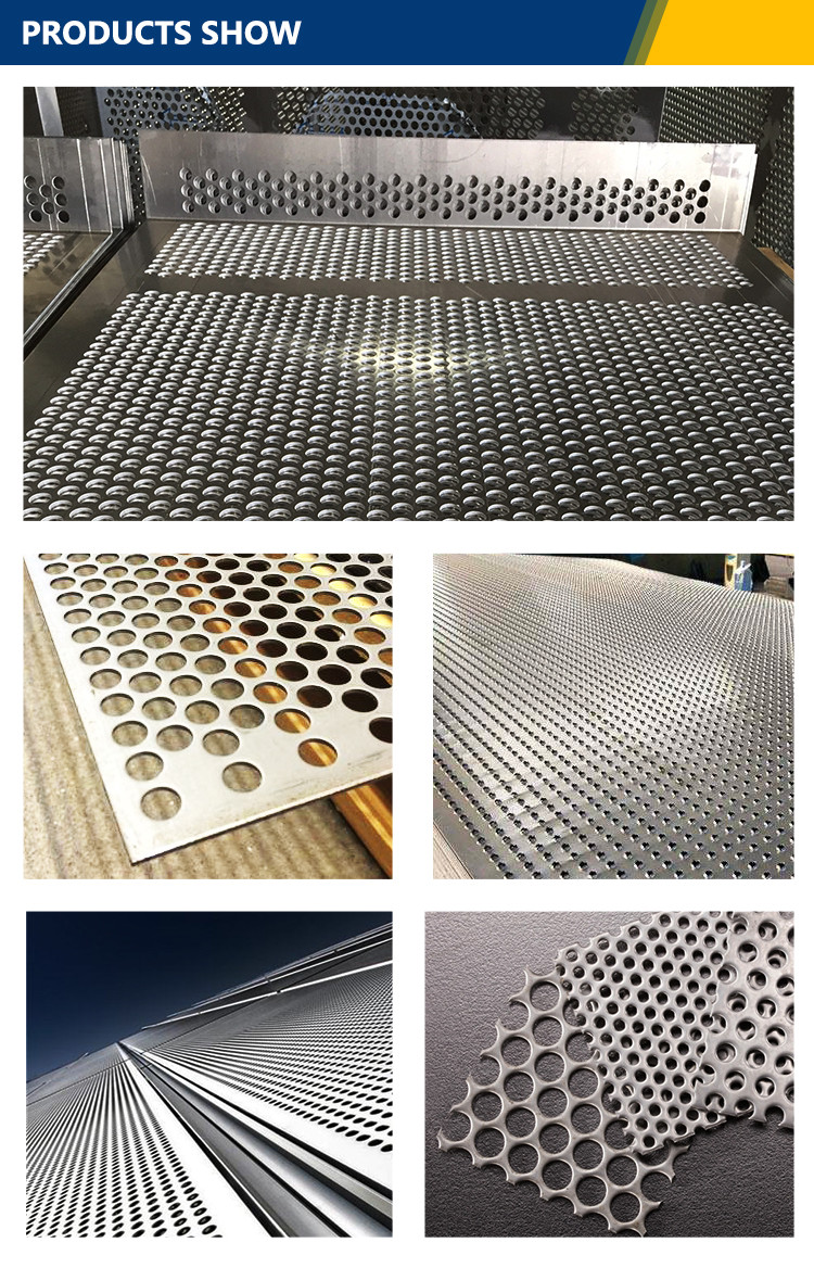 301 303 304 Perforated Decorative Metal Sheet For Industry 24 Gauge