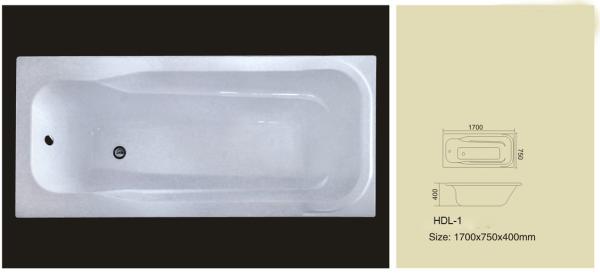 Acrylic bathtub, simple bathtub, common bathtub,sanitary ware, bathroom bath tub