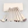 Buy cheap 2016 best sells 12pcs cosmetic brush set silver nylon hair with PU bag from wholesalers