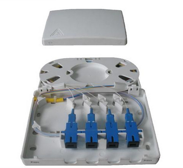 white color 2 ports Socket Panel CY/FB-002B Customer Fiber Optic Terminal Box