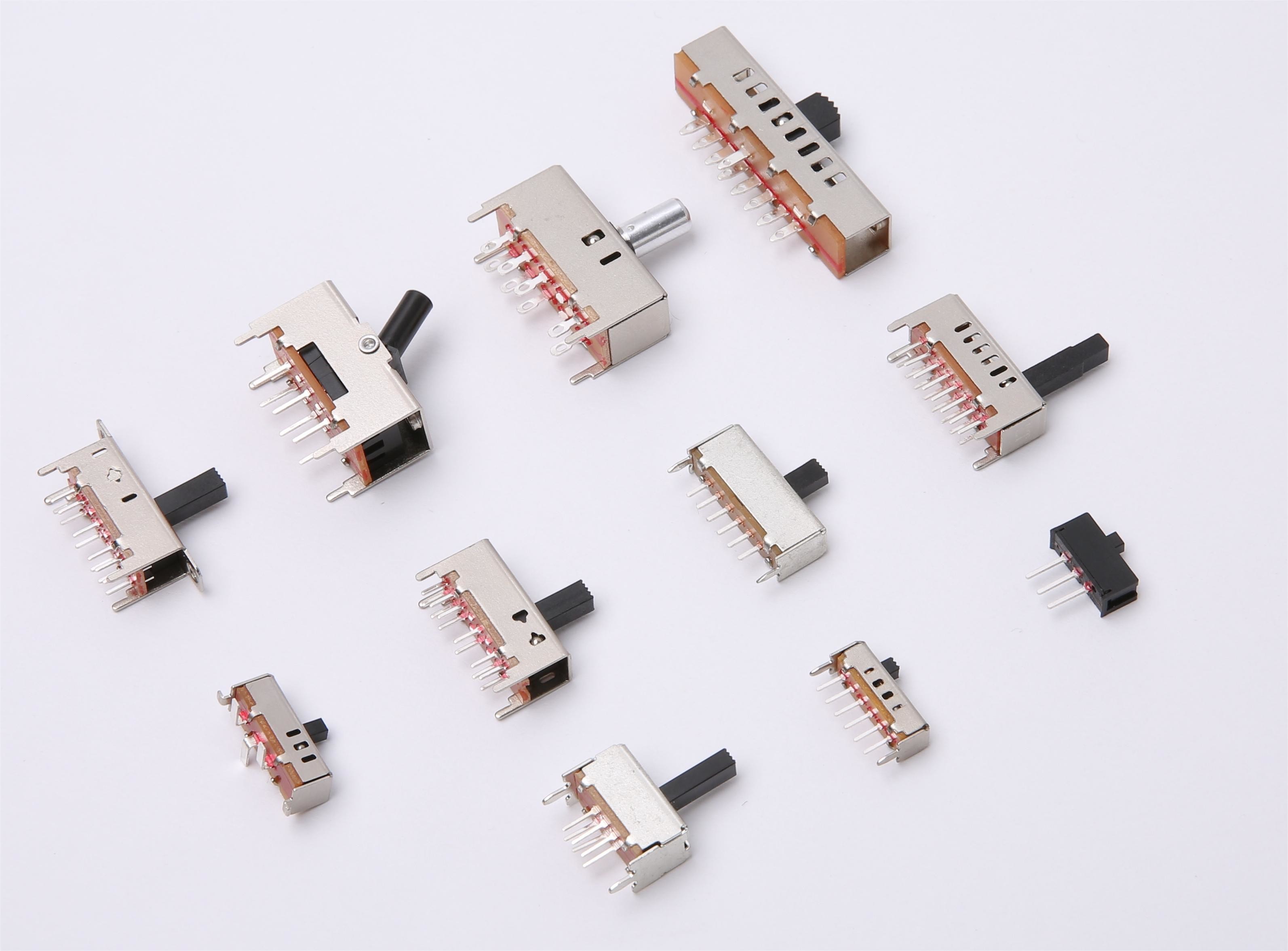 2 Pole 3 Position SPDT Slide Switch DIP PCB Soldering Type SS23H28