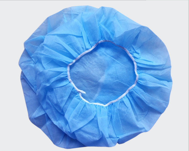 Nonwoven Nurse Head Medical Disposable Cap , Antiviral Disposable Buffant Cap