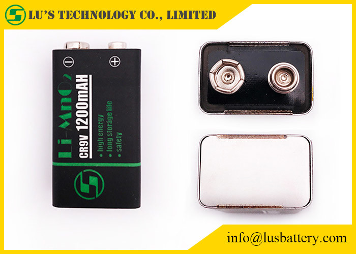 9.0V Lithium Manganese Dioxide Battery 1200mAh HRL Coating Flexible Limno2