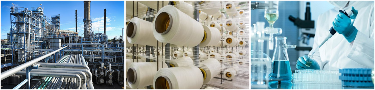 Petrochemical industry,Chemical fiber industry,Pharmaceutical, electronics industry