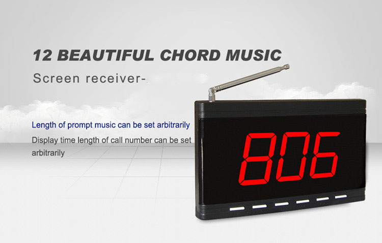Support Customized logo wireless paging system restaurant call bell switch