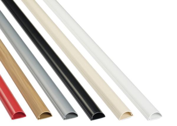 Duct Conduit Ethernet Cable Accessories Semi Circle Self Adhesive Micro PVC