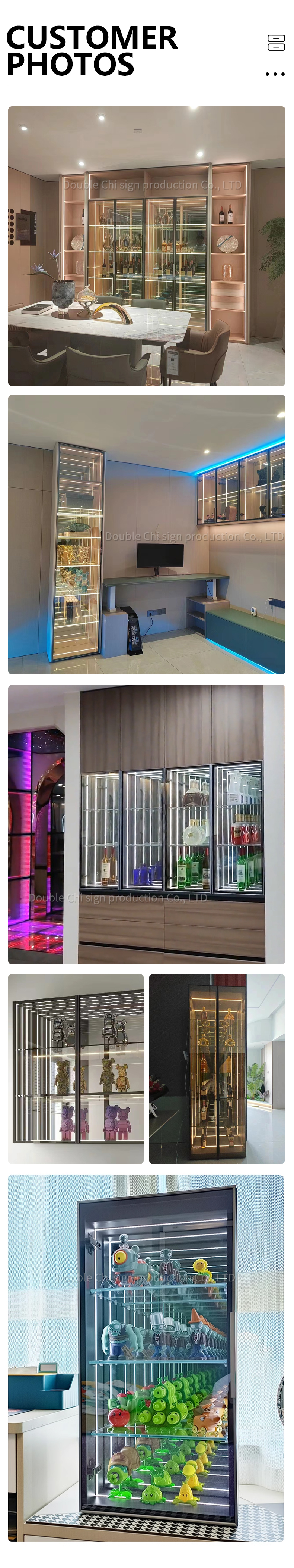 High Brightness LED Light Source Customized Infinity Illusion Mirror Display Case