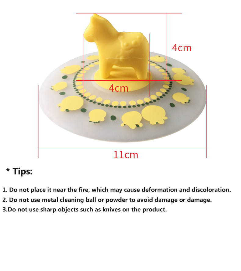 Creative Cartoon Silicone Cup Lid Leak Proof And Dustproof Ceramic Tea Cup Water Cup Lid Sealed And Fresh Keeping Lid