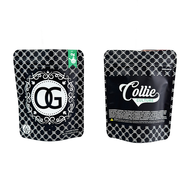 Foldable Resealable Zip Seal Mylar Bags With Frosted Window Heat Seal Logo Printing