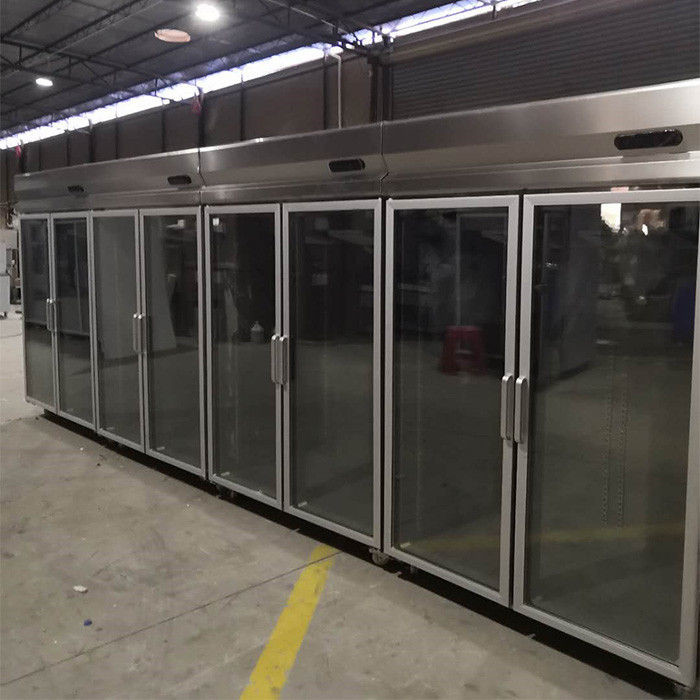 Air Flow System 360W SS Double Door Upright Chiller