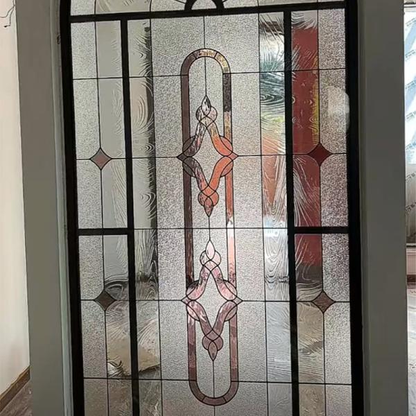 Hollow Victorian Accent Stained Church Decorative Colorful Window Glass Tiff