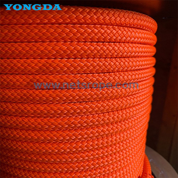 High Modulus Polyethylene Single Core Covered Braided Ropes