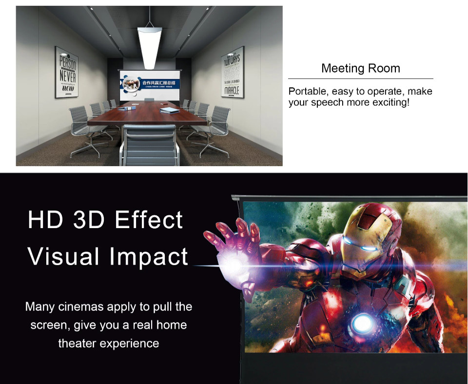 106 Inches ALR Electric motorized projection screen With Remote