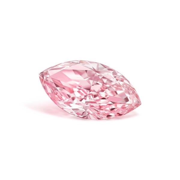 Sakura Pink Marquise Shape Lab Grown Diamonds Fancy Pink VVS-VS IGI Certified