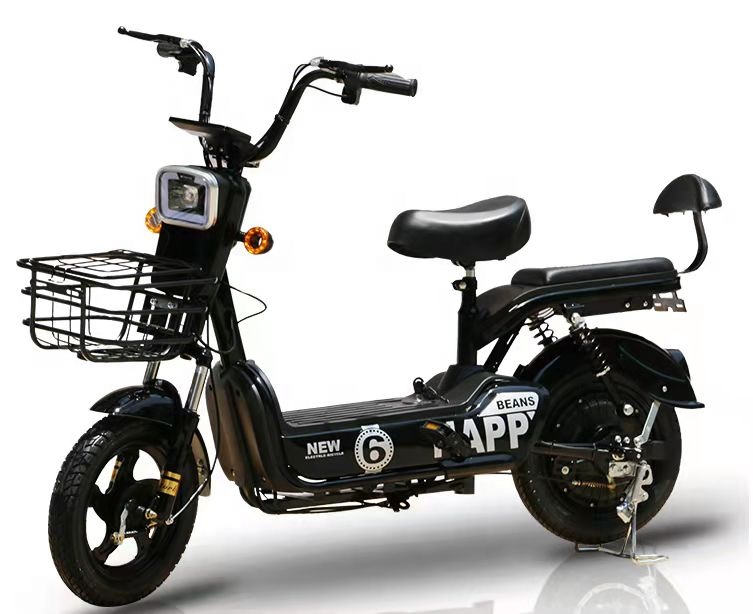 Two Wheel Electric City Bike With Pedals 350W Speed Motor Full Suspension Ebikes