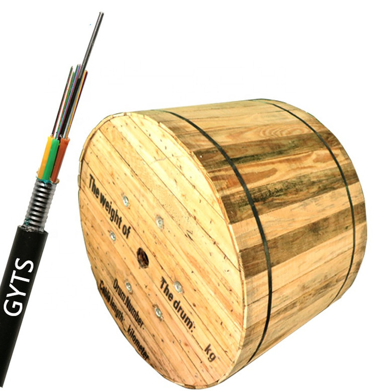 PE TPU Stranded Tube GYTS Duct Fiber Optic Lead