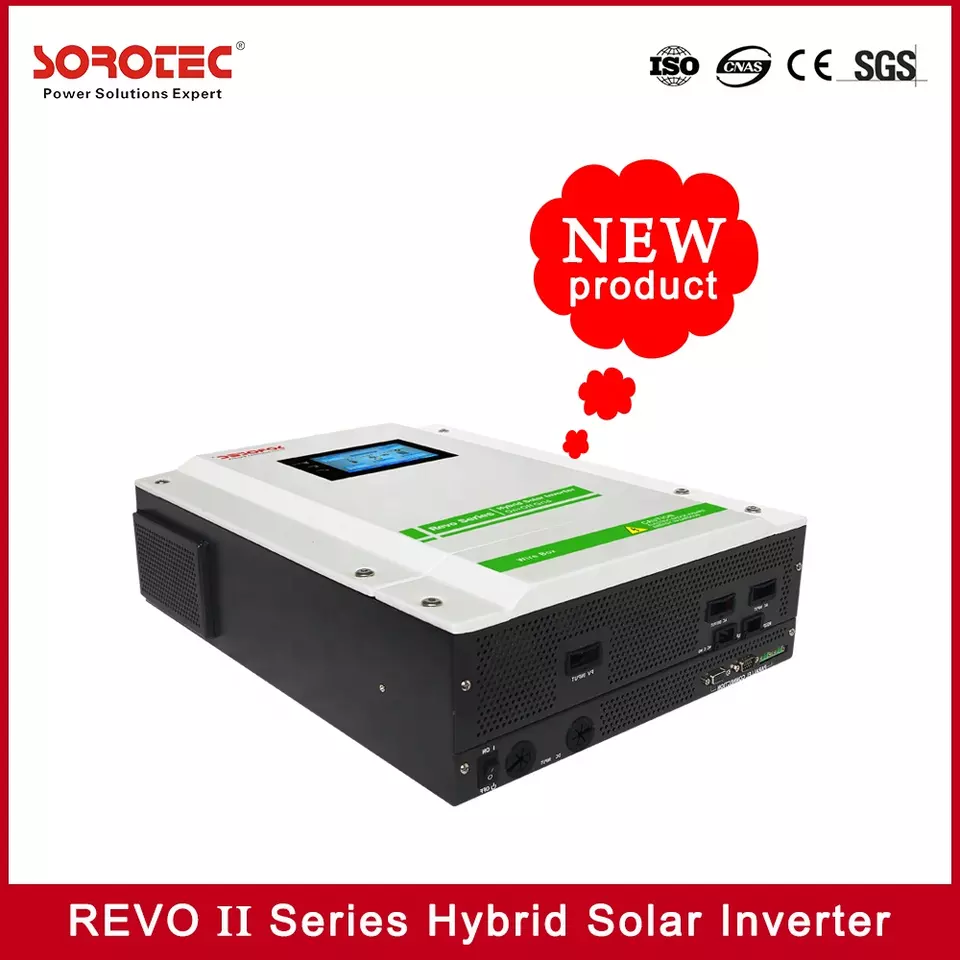 Sorotec on&Off Grid Inverter 5500W with MPPT Solar Charger Pure Sine Wave 48V REVO II 5.5k-48 Inverter