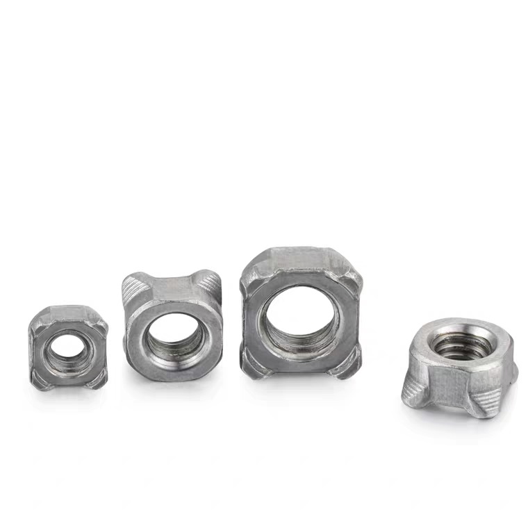 Metric M3-M12 304 Stainless Steel Four Corner Welding Nut DIN928 High Strength Step Welding Bolt