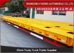 3 Axles Warranty Extendable Lowboy Trailer High Strength Steel Material