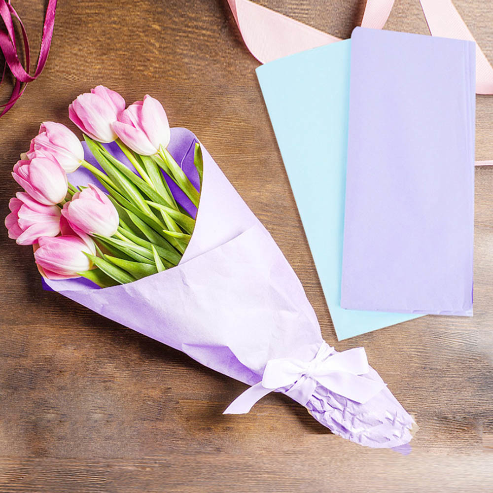 Customised Colorful 30g Biodegradable Wrapping Paper Logo Design