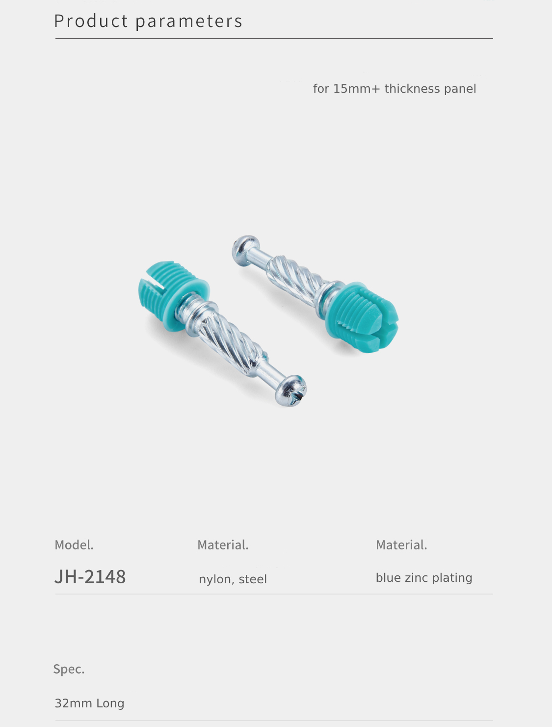 Minifix Spreading Bolts