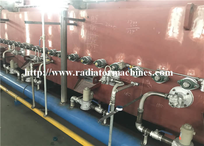 Gas Energy Mesh Belt Conveyor Furnace V-shape for Cold Rolled Spring 1200 KG/H