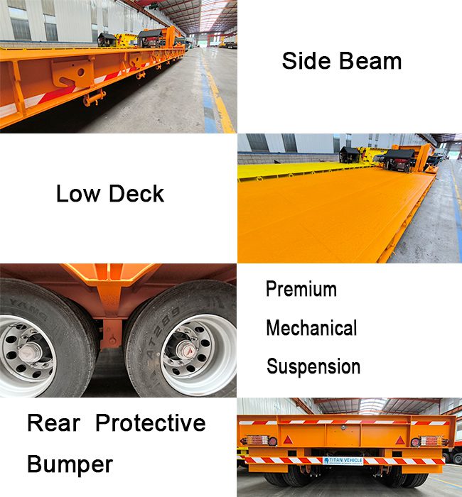 TITAN 100 Tons Removable Gooseneck Trailer for Sale  Removable Gooseneck Lowboy Trailer