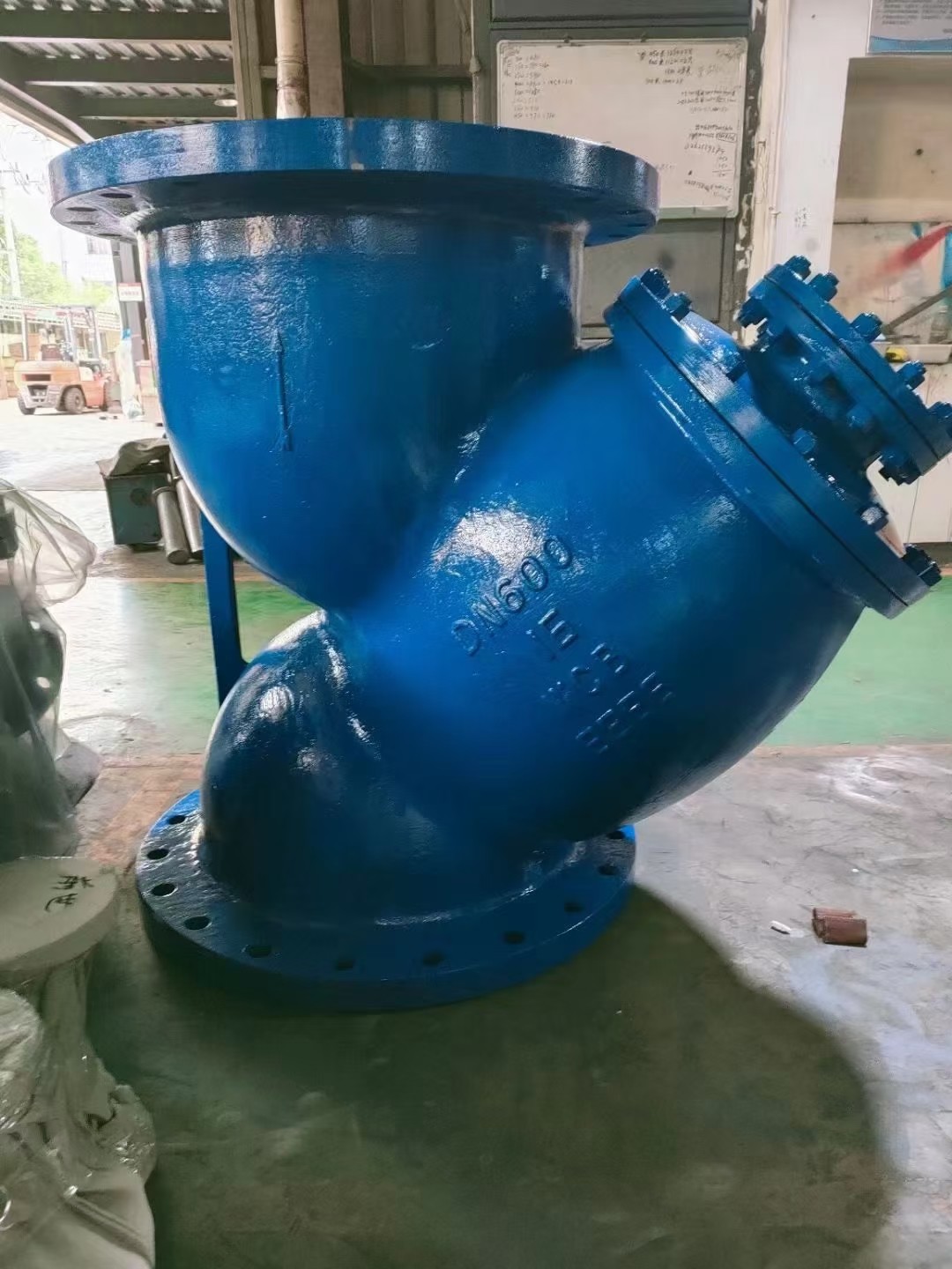 ANSI 150 DIN PN16 Double Flanged Y type strainer filter with ss304 Mesh