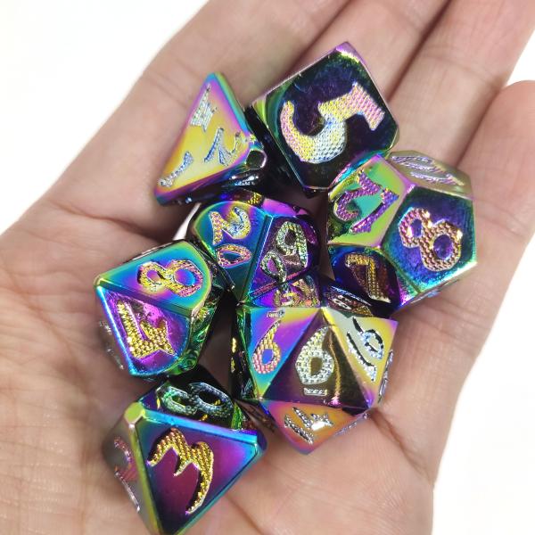 Card Game Surface Hand Carved Resin Polyhedral Dice Color Customization Pretty