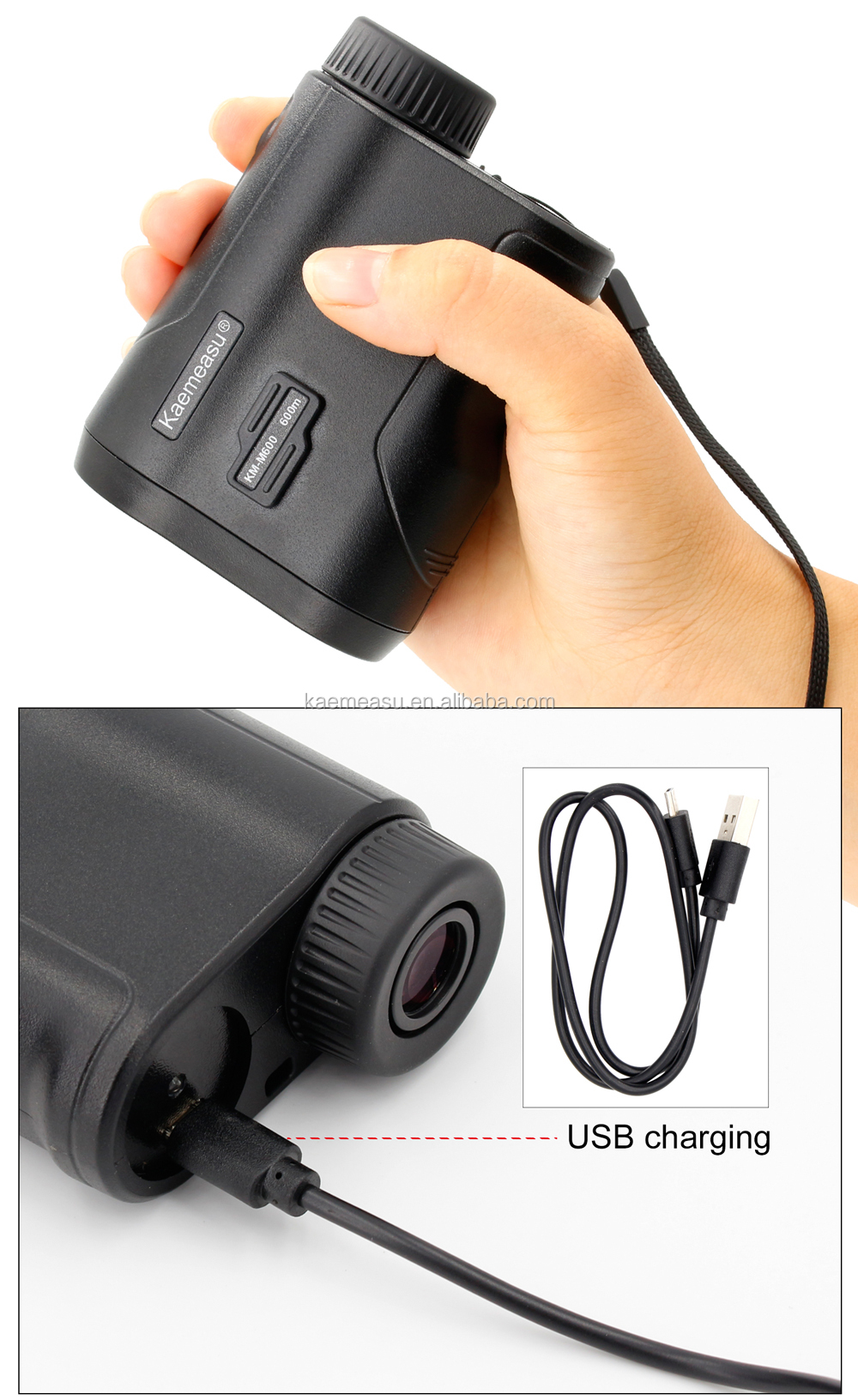 OEM Good Quality Rechargeable Laser Rangefinder 450 Meter Digital Laser Range Finder hunting/golf/sport/engineer