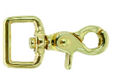 Pet harness solid brass snap hooks with swivel eye and quick release snap