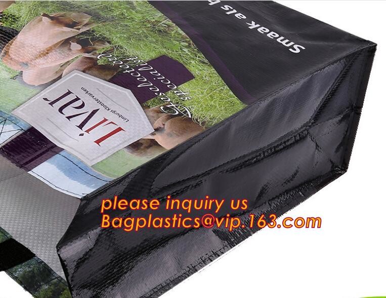 Custom Huge Luggage PP Woven Bag With Zipper Lock,PP Woven Shopping Bag,Factory customized cheap laminated pp woven shop