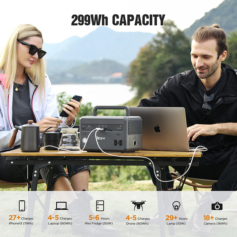 300w portable high capacity power station solar outdoor power supply US EU JP