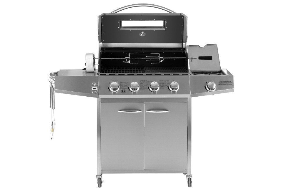 LP Propane BBQ Gas Grill Commercial Kitchen Equipment for Picnic , 4 - 6 Burners