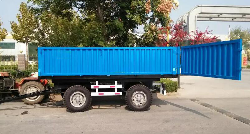13 Ton Capacity Axle Small Mini Tractor Trailer for Walking Tractor