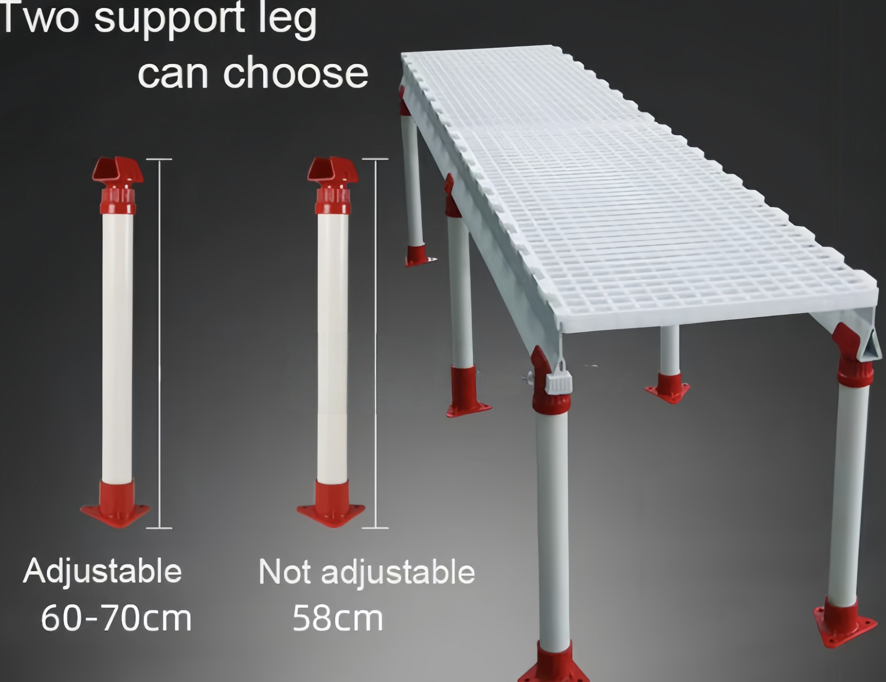 Stackable Chicken House Floor Slats , Plastic Slat Flooring For Poultry