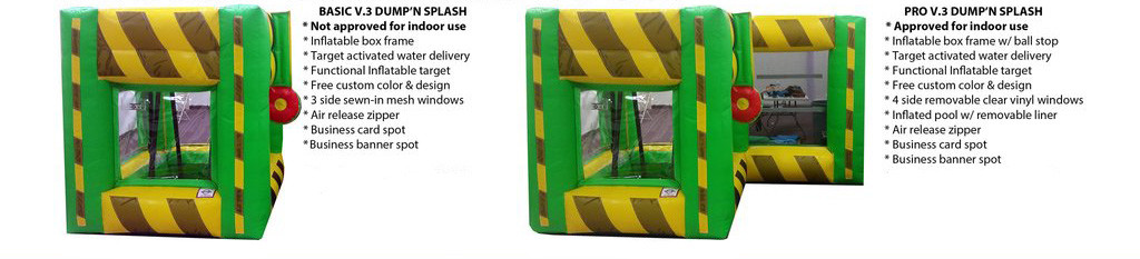 Indoor Outdoor Inflatable Interactive Games / Inflatable Dunk Tank System For Kids
