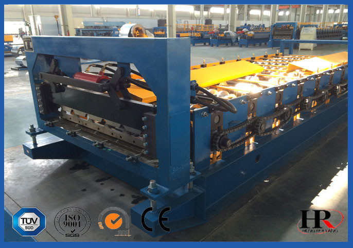 Stand Seam White Glazed Roof Roll Forming Machine / Fancy Encaustic Tile Forming Mill