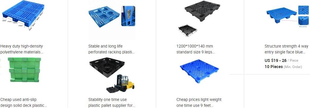 100% Virgin HDPE wear-resistant anti-slip stackable plastic pallet, China Manufacturer accept custom standard stacking p