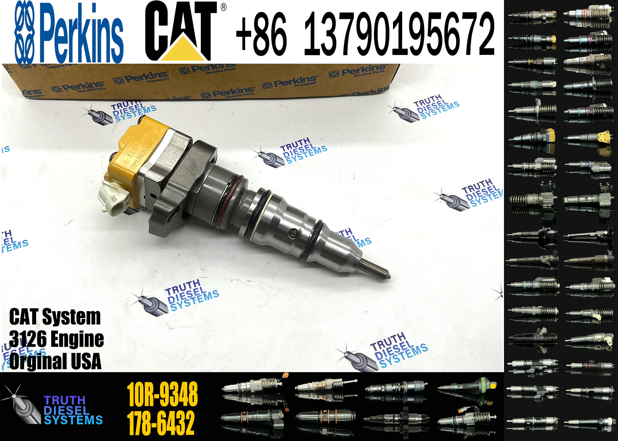 128-6601 171-9710 177-4752 10R-9348 178-0199 ELIC Engine Common Rail Fuel Injector 178-6432 188-1320 198-6605 218-4109 2