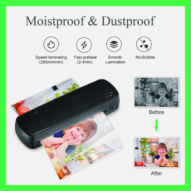 236mm A4 Desktop Laminator Machine paper photo laminating device for home office LM2001