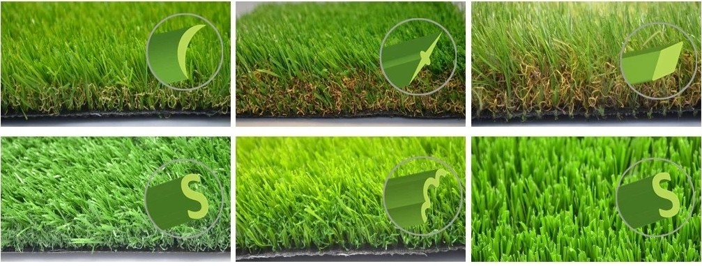 Green Artificial Grass Turf 10mm 12mm With Straight Cut Yarn Waterproof