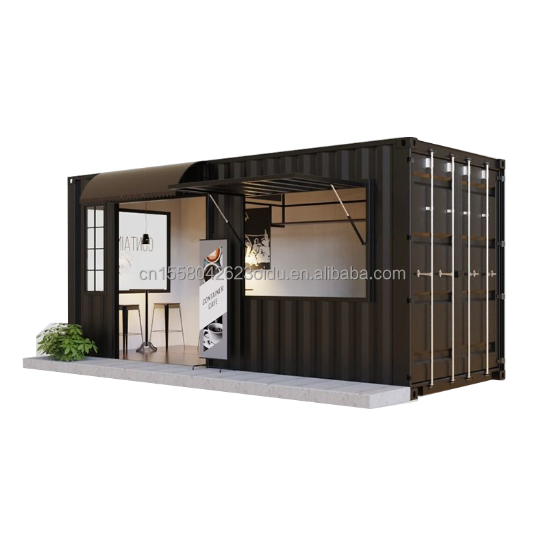 Prefab Sandwich Panel Container Restaurant 20ft 40ft Modular House Homes for Custom Mobile Shipping Bar in Coffee Shops