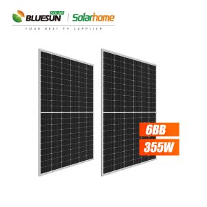 Bluesun Mono Solar Half Cell 375watt Pv Range 36v 360w 370w 375w Solar System