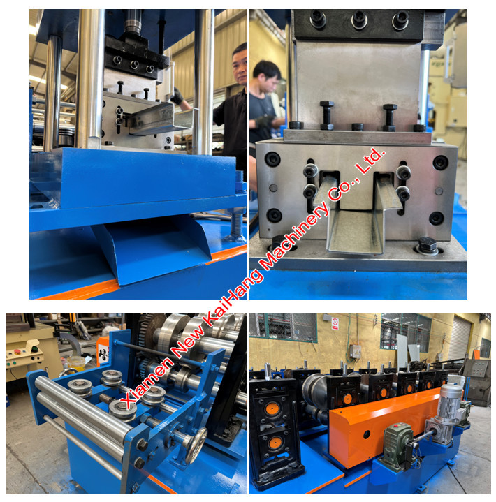 TOP HAT Panel Roll Forming Machine Fully Automatic, Flange size auto exchange, Omega rolling mills