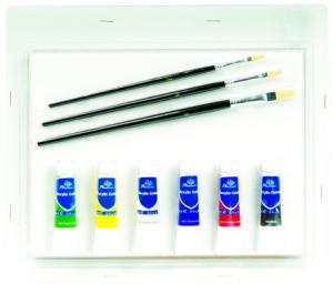  Complete Toddler Watercolor Art Set , Personalized Artist Box Set 11pcs Manufactures