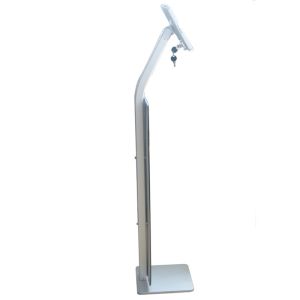 Workstation iPad Kiosk Stand Bracket Locking Clamshell with Billboard